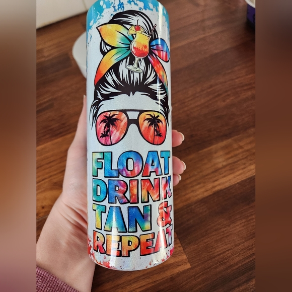 20oz Beach Themed Tumbler - Picture 5 of 5